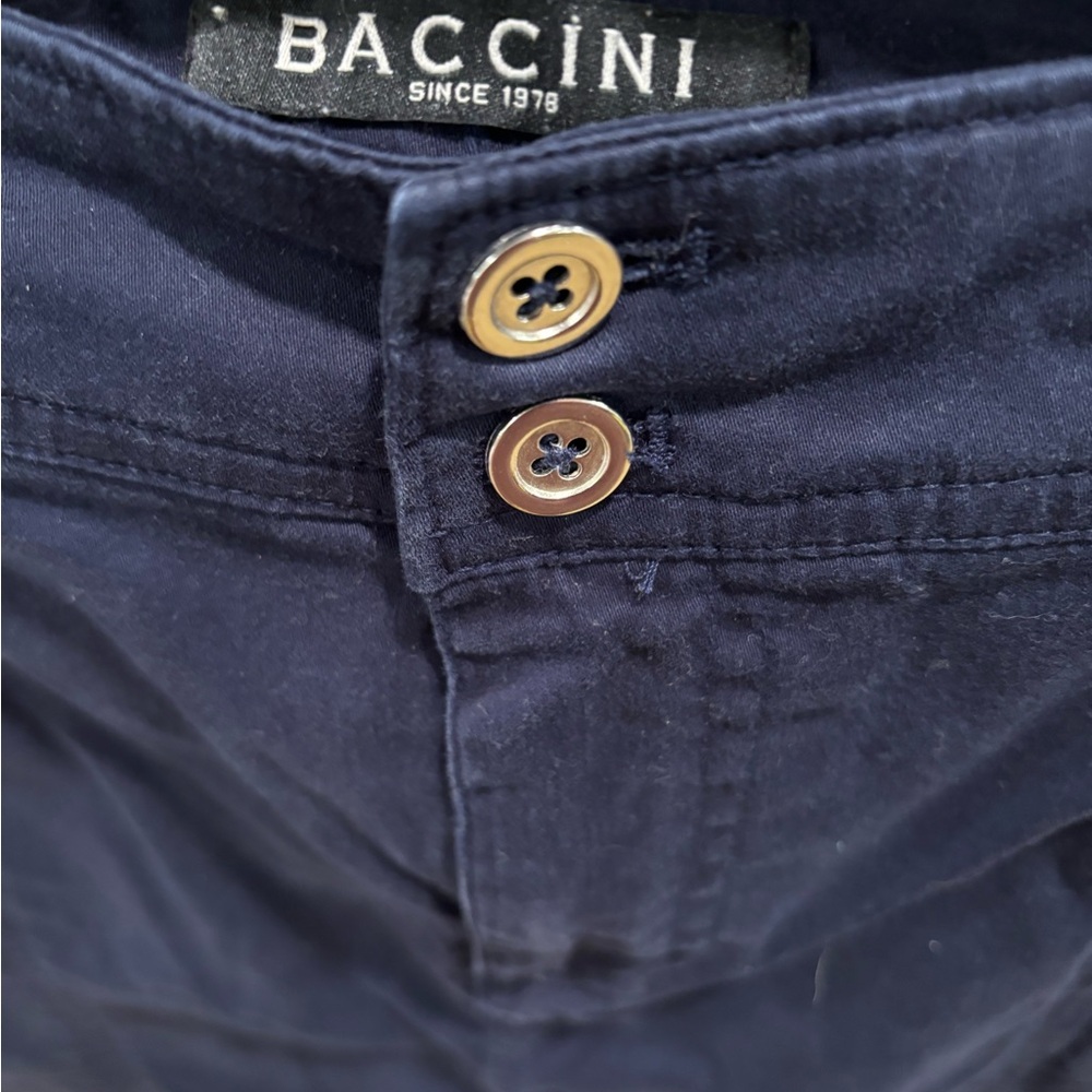 Navy twill skort